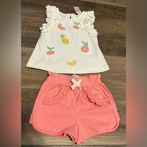 C&C California White and Pink Kids Matching Set NWOT